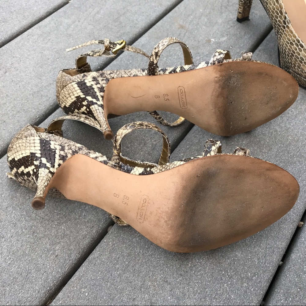 SOLD Coach Python Sandals 8.5 - Picture 3 of 8